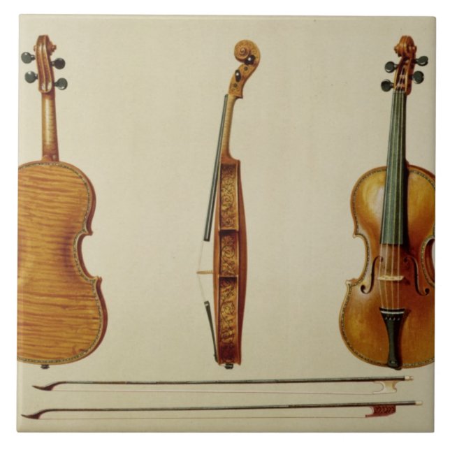The Hellier violin made by Antonio Stradivarius (c Ceramic Tile (Front)