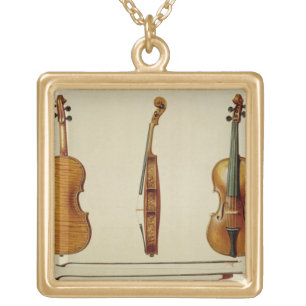 The Hellier violin made by Antonio Stradivarius (c Gold Plated Necklace