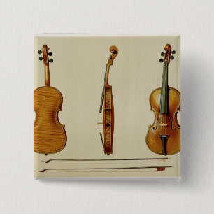 The Hellier violin made by Antonio Stradivarius (c Pinback Button