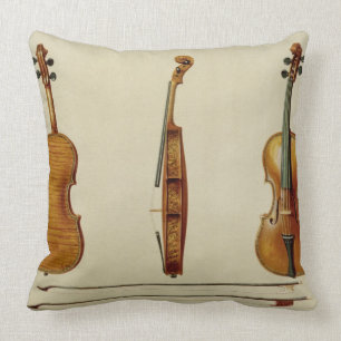 The Hellier violin made by Antonio Stradivarius (c Throw Pillow