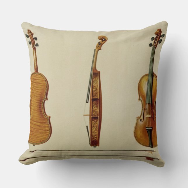 The Hellier violin made by Antonio Stradivarius (c Throw Pillow (Front)