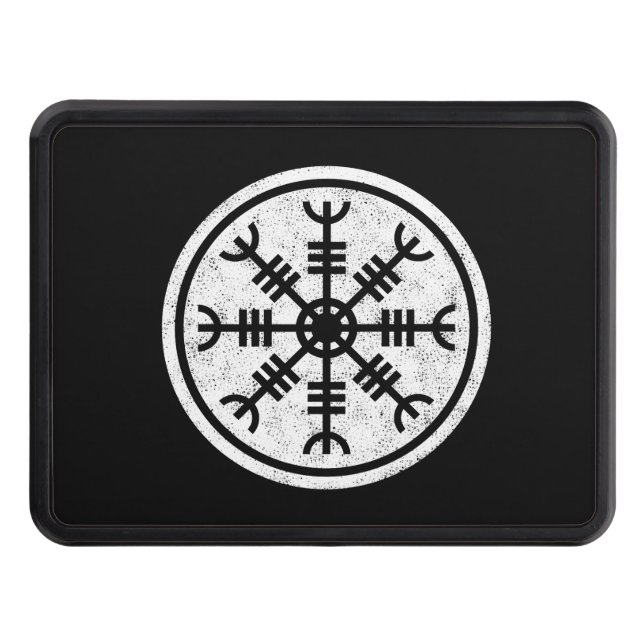 The Helm Of Awe Vikings Tow Hitch Cover (Front)