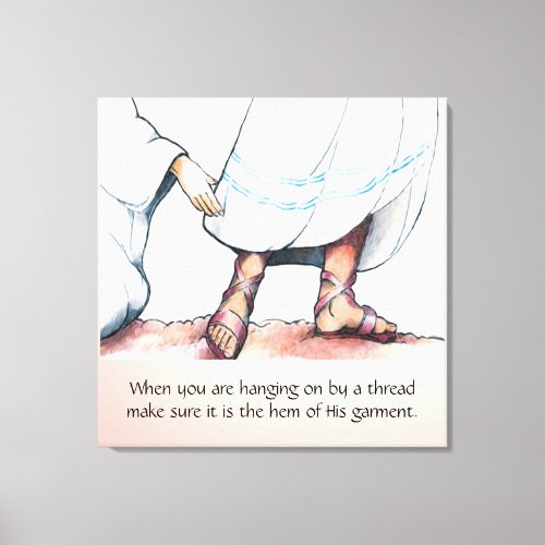 The Hem of His Garment Canvas Print