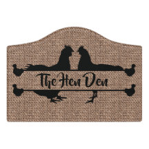 The Hen Den Rustic Burlap Chicken Coop 