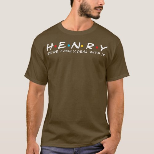 The Henry Family Henry Surname Henry Last name T_Shirt