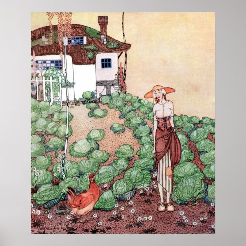 The Hens Story by Kay Nielsen Poster