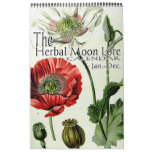 The Herbal Moon Lore Botanical 12 Month Calendar at Zazzle