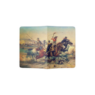 The Herd Quitter (by C. M. Russell, c. 1897) Passport Holder