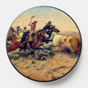 The Herd Quitter (by C. M. Russell, c. 1897) PopSocket