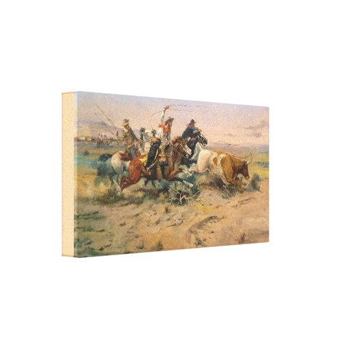 The Herd Quitter by Charles Marion Russell Canvas Print | Zazzle