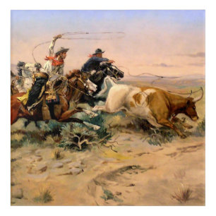 “The Herd Quitter” Western Art by Charles M Russel