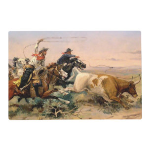 “The Herd Quitter” Western Art by Charles M Russel Placemat