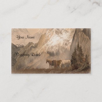 The Herd  Western Business Card by bubbasbunkhouse at Zazzle