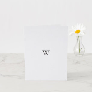 The Heritage Classic Family Initial Wedding Letterpress Thank You Card