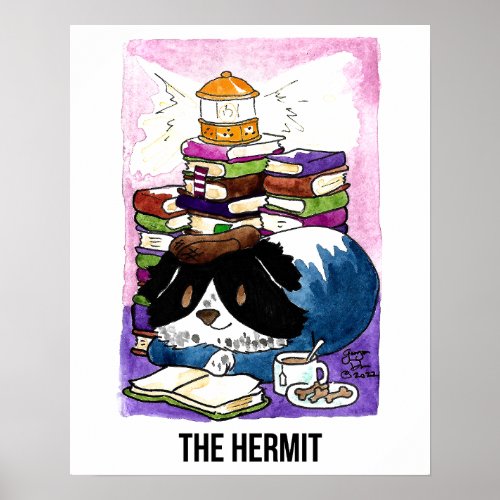 The Hermit BCN Tarot Poster