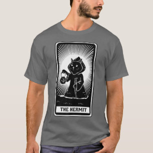 The Hermit Cat Tarot Card  T-Shirt