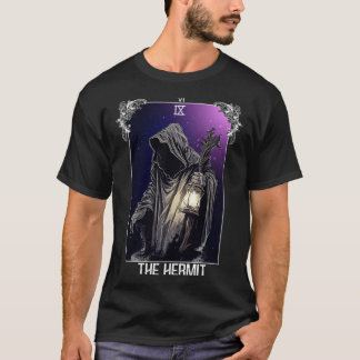 The Hermit Tarot Card Gothic Halloween Grim Reaper T-Shirt