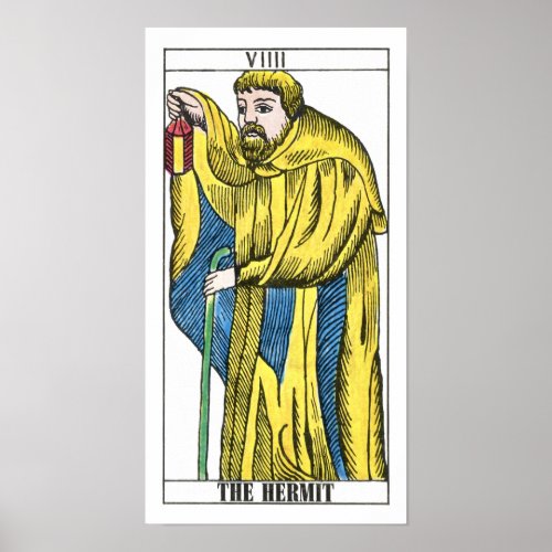 The Hermit Tarot Card Poster