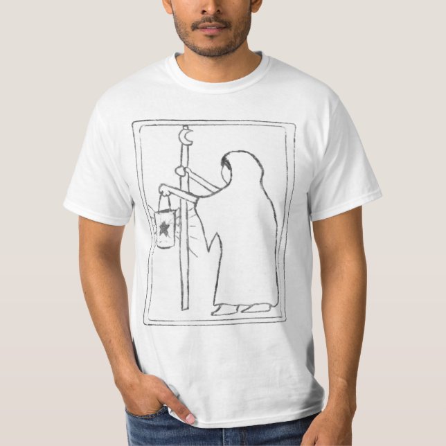 The Hermit Tarot Card Sketch T-Shirt (Front)