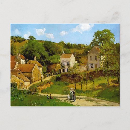 The Hermitage of Pontoise by Camille Pissarro Postcard