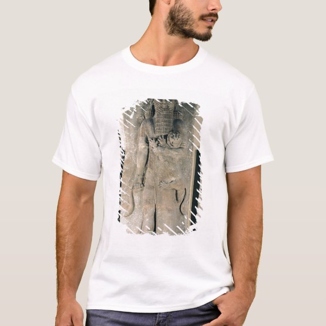 The hero Gilgamesh holding a lion T-Shirt (Front)
