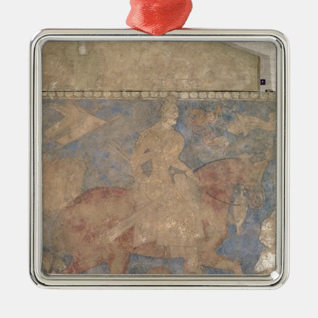 The Heroic Rustam Metal Ornament (Front)