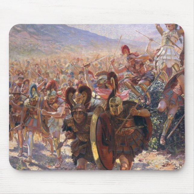 The Heros of the Battle of Marathon (Rochegrosse) Mouse Pad (Front)