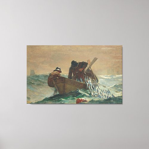 The Herring net 1885 oil on canvas Canvas Print