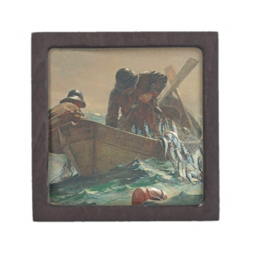The Herring net 1885 oil on canvas Jewelry Box