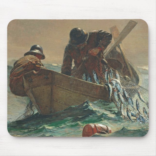 The Herring net, 1885 (oil on canvas) Mouse Pad (Front)