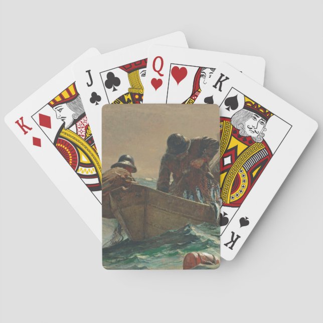 The Herring net, 1885 (oil on canvas) Poker Cards (Back)