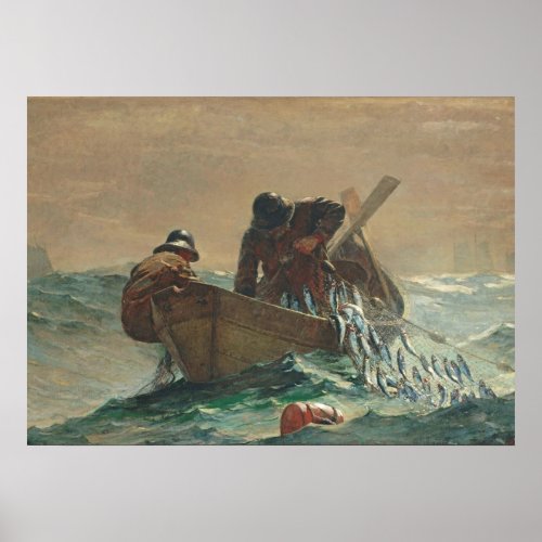 The Herring net 1885 oil on canvas Poster