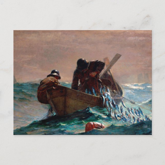 The Herring Net by Winslow Homer (1885) Postcard (Front)