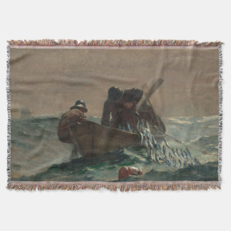 The Herring Net Winslow Homer 1885 Throw Blanket