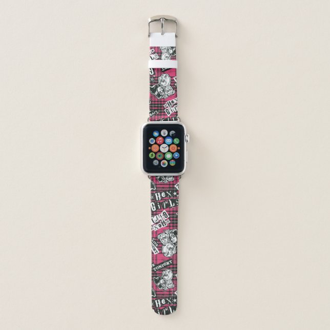 The Hex Girls Punk Plaid Pattern Apple Watch Band (Front)