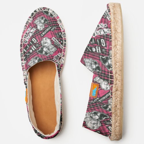 The Hex Girls Punk Plaid Pattern Espadrilles