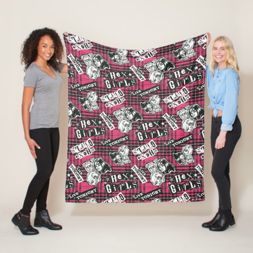 The Hex Girls Punk Plaid Pattern Fleece Blanket