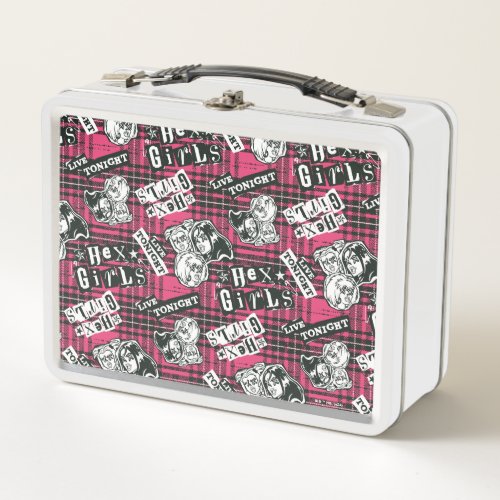 The Hex Girls Punk Plaid Pattern Metal Lunch Box