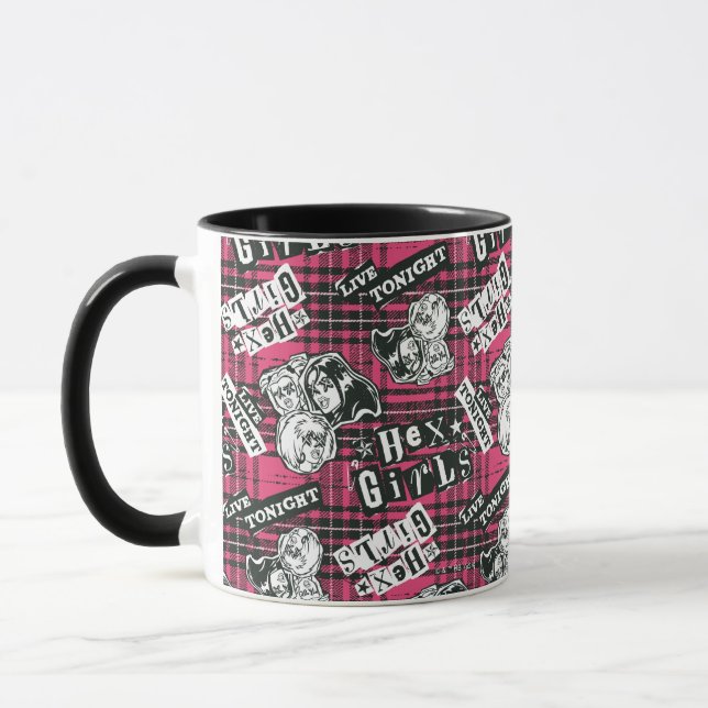 The Hex Girls Punk Plaid Pattern Mug (Left)