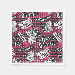 The Hex Girls Punk Plaid Pattern Napkins