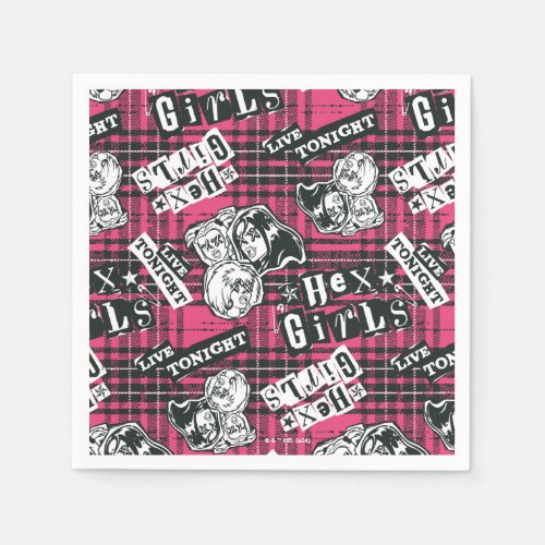 The Hex Girls Punk Plaid Pattern Napkins