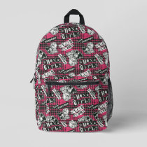 The Hex Girls Punk Plaid Pattern Printed Backpack