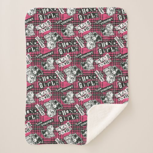 The Hex Girls Punk Plaid Pattern Sherpa Blanket