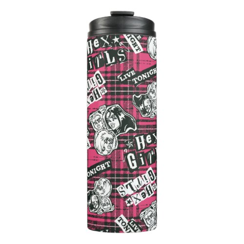 The Hex Girls Punk Plaid Pattern Thermal Tumbler