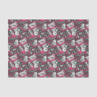 The Hex Girls Punk Plaid Pattern Tissue Paper