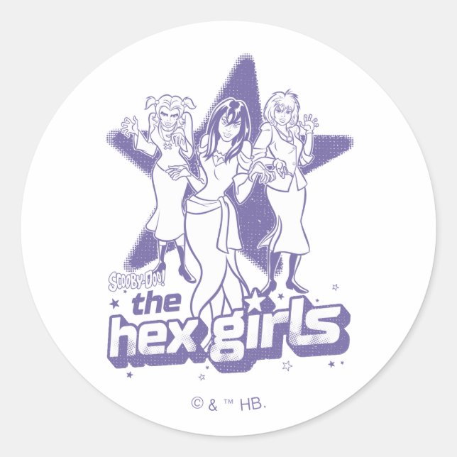 The Hex Girls Star Power Classic Round Sticker (Front)
