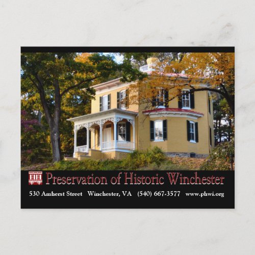 The Hexagon House in Fall Foliage Postcard