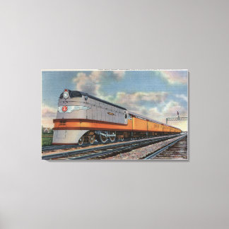 The Hiawatha #2 Railroad Train Canvas Print