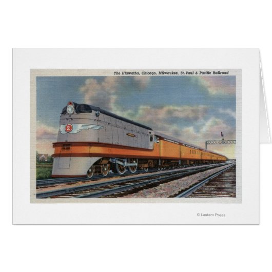 The Hiawatha #2 Railroad Train Cards (Front Horizontal)