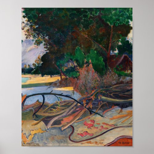 The Hibiscus Tree by Paul Gauguin Poster